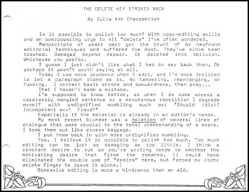 The Delete Key